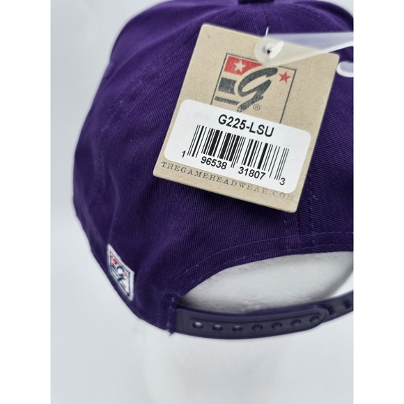 NEW LSU Tigers Retro Circle Snapback Hat - SnapBack‎ Purple The Game - Picture 6 of 10